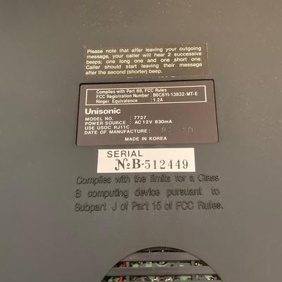 LOT 70: Vintage PhoneMate Telephone / Answering Machine 7050, Component Video Cables, Sennheiser Audioport and Corning Cable Systems...