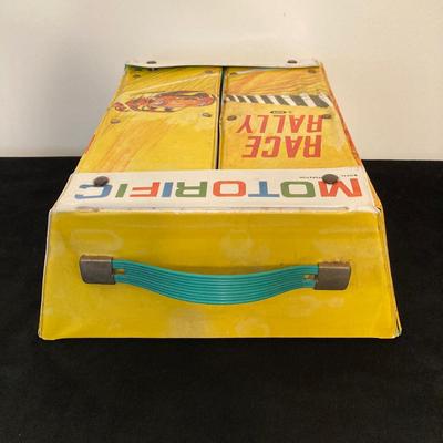 LOT 72: Vintage Motorific Race Rally Carrying Case and Siku 1934 Wohnmobil Hymer Caravan / Camping Car in Original Package