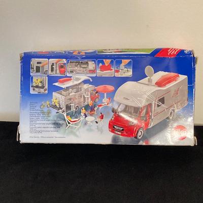 LOT 72: Vintage Motorific Race Rally Carrying Case and Siku 1934 Wohnmobil Hymer Caravan / Camping Car in Original Package