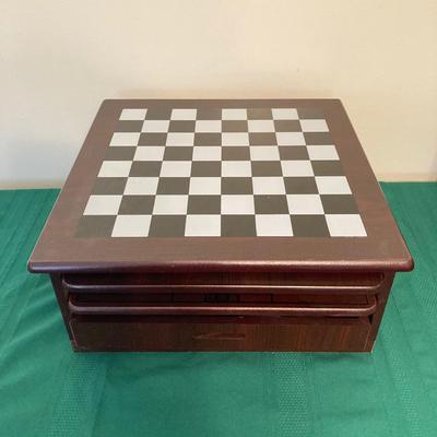 LOT 75: Vintage Games - 12 in 1 Wood Game Center, Scabble, Brookstone Bowling and Scrabble Flash