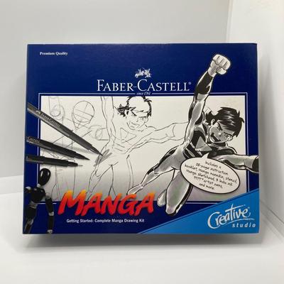 LOT 76: Vintage Drawing Kit / Hobby Collection - Faber Castell Manga Kit, Excel Hobby Knife Set, Sovereign Woodware New Zealand Pencil...