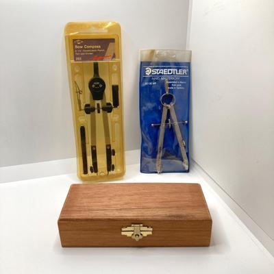 LOT 76: Vintage Drawing Kit / Hobby Collection - Faber Castell Manga Kit, Excel Hobby Knife Set, Sovereign Woodware New Zealand Pencil...