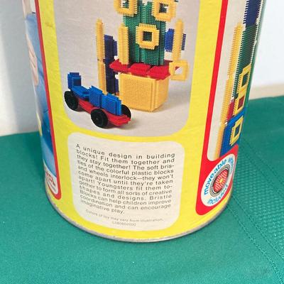 LOT 79: Vintage Toys and Games - Playskool Bristle Blocks with Wheels, New York Toy Corp Just Like Dad's Tool Box, Matchbox Hero...