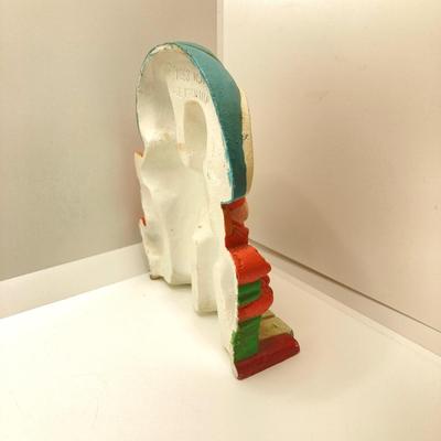 LOT 80: Vintage 1993 W.A. Cast Iron Boy and Girl Under Umbrella with Flowers (Made in China)