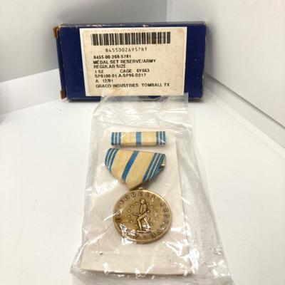 LOT 81: Seiko Quartz Watch, Three Military Medals / Ribbon with Boxes with Original Boxes and Stick Pin