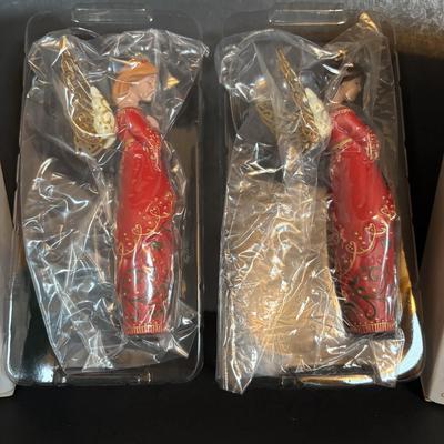 LOT 87: Vintage Hallmark Keepsake Joyful Tidings Angel Ornaments: Emeralda, Cordelia, Gilda, Arianne