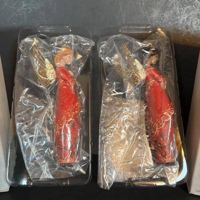 LOT 87: Vintage Hallmark Keepsake Joyful Tidings Angel Ornaments: Emeralda, Cordelia, Gilda, Arianne
