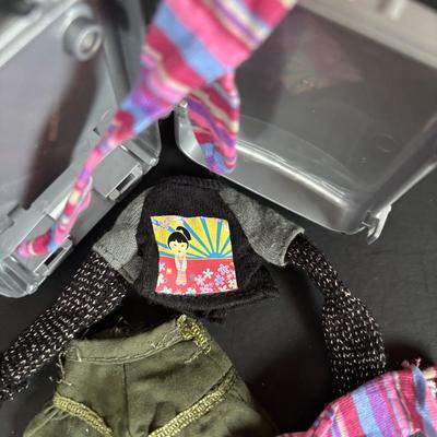 LOT 92: Bratz Doll Accessories: Shoes, Clothing, Trading Cards, Sunglasses, Brushes and More