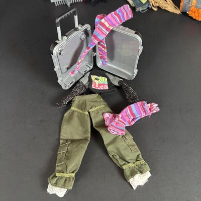 LOT 92: Bratz Doll Accessories: Shoes, Clothing, Trading Cards, Sunglasses, Brushes and More