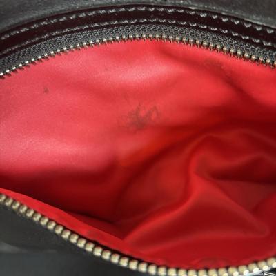 LOT 94: Coach Leather Fold-over Tote Shoulder Bag Model M0873-13380 along with a Coach Lather Zip Accordion Wallet