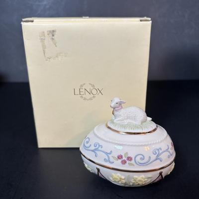 LOT 96: Lenox Lamb Easter Egg, Bride/Groom Ornaments, Just the Right Shoe Collectibles, Vintage Bride/Groom Toasting Glasses, Mikasa...