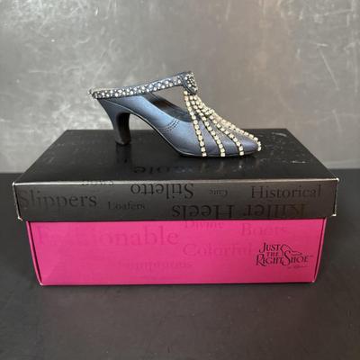 LOT 96: Lenox Lamb Easter Egg, Bride/Groom Ornaments, Just the Right Shoe Collectibles, Vintage Bride/Groom Toasting Glasses, Mikasa...