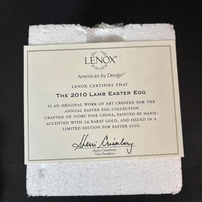 LOT 96: Lenox Lamb Easter Egg, Bride/Groom Ornaments, Just the Right Shoe Collectibles, Vintage Bride/Groom Toasting Glasses, Mikasa...