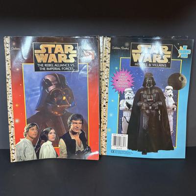 LOT 97: Star Wars: Golden Books Coloring Books, Stars Wars Trilogy DVD Set, Time Magazines along with Lord of the Ring Lego Xbox 360 Game...