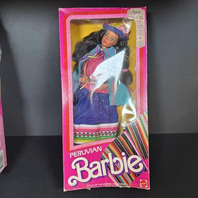 LOT 98: Foam 'n Color Barbie, Peruvian Barbies, Accessories & More