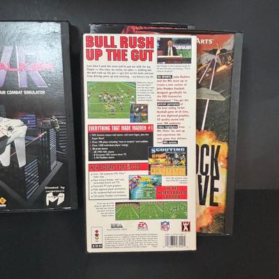 LOT 103: Electric Arts 3DO Video Games: John Madden Football, Shock Wave, The Need for Speed, VR Stalker