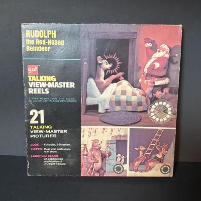 LOT 104: Vintage Disney Golden Star Books & Cadaco Storybook Classic Snow-White Game, Talking View-Master Rudolph the Red-Nosed...