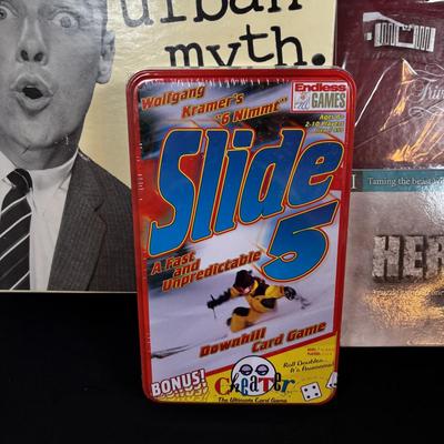 LOT 108: Game Night Ready: Urban Myth, Trivia Pursuit, Slide, Executive Decision, Hercules, Booby Trap