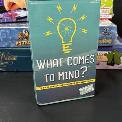 LOT 109: NIP Boad Games: Monty Python & the Holy Grail Python-Opoly, Name 5, Magnetic Battle Game, Trivia Pursuit & More