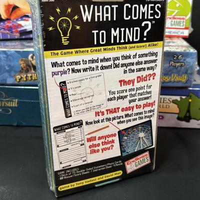 LOT 109: NIP Boad Games: Monty Python & the Holy Grail Python-Opoly, Name 5, Magnetic Battle Game, Trivia Pursuit & More