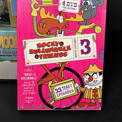 LOT 110: DVDs' & Games: Bloxels Build Your Own Video Game, All Creatures Great & Small Complete Collection, Rocky &...