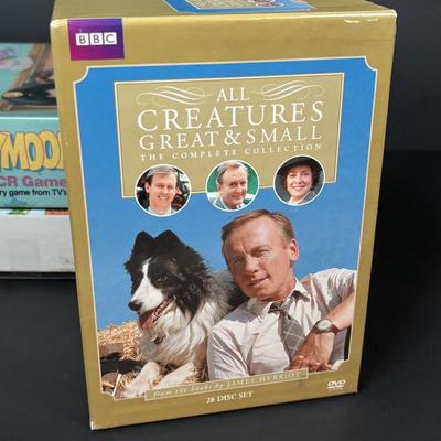 LOT 110: DVDs' & Games: Bloxels Build Your Own Video Game, All Creatures Great & Small Complete Collection, Rocky &...