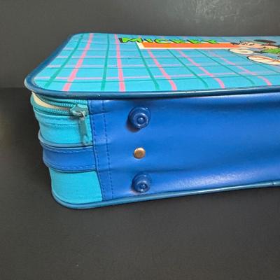 LOT 111: Vintage Mickey Mouse Suitcase & Magnetic Minnie Mouse Dress-Up