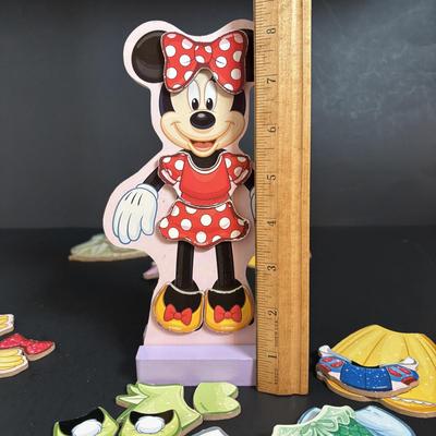 LOT 111: Vintage Mickey Mouse Suitcase & Magnetic Minnie Mouse Dress-Up