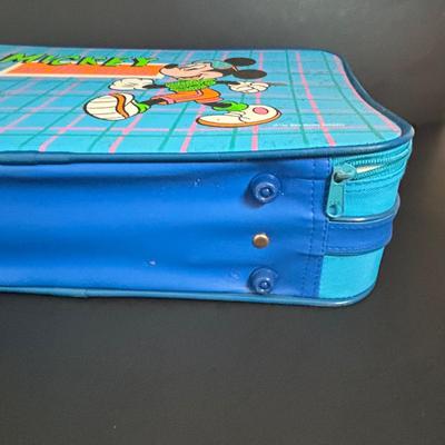 LOT 111: Vintage Mickey Mouse Suitcase & Magnetic Minnie Mouse Dress-Up