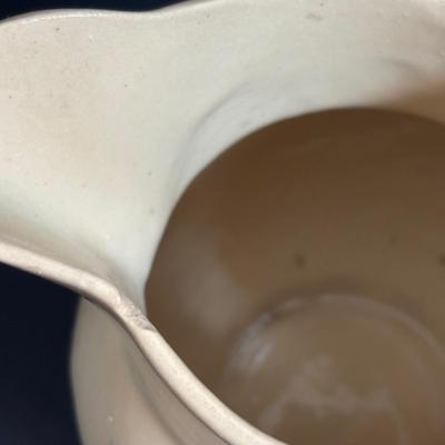 LOT 114: Kitchen Collectibles: Made in Western Germany Father Mug, Pottery Pitcher, Vinegar, Oil, Salt/Pepper Set, Hirco Rosettes Patty...