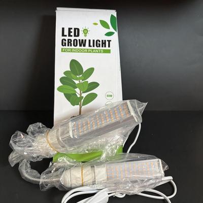 LOT 115: Vintage Mallard Duck Planter, Sears Iron, Indoor Led Grow Light & More