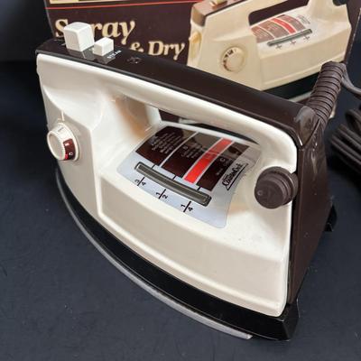 LOT 115: Vintage Mallard Duck Planter, Sears Iron, Indoor Led Grow Light & More