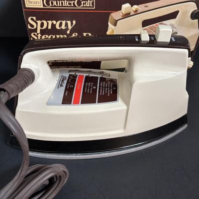 LOT 115: Vintage Mallard Duck Planter, Sears Iron, Indoor Led Grow Light & More