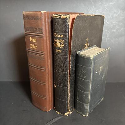 LOT 118: Religious Collection of Figures, DVDs, Bible Trivia Game & Bibles