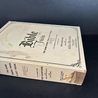 LOT 118: Religious Collection of Figures, DVDs, Bible Trivia Game & Bibles