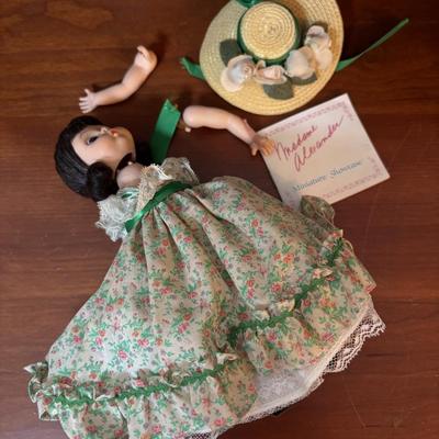 LOT 122: Lenox Christmas Princess Doll, Knowles China Wizard of Oz Collectors Plate and Madame Alexander Dolls