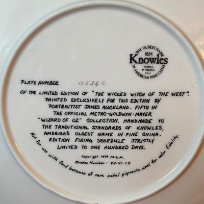 LOT 122: Lenox Christmas Princess Doll, Knowles China Wizard of Oz Collectors Plate and Madame Alexander Dolls