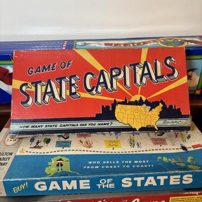 LOT 123: Vintage Games: Rebound, Easy Money, Game of the States, Hi Q and others