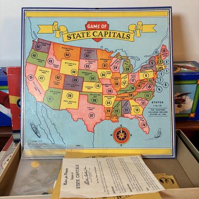 LOT 123: Vintage Games: Rebound, Easy Money, Game of the States, Hi Q and others