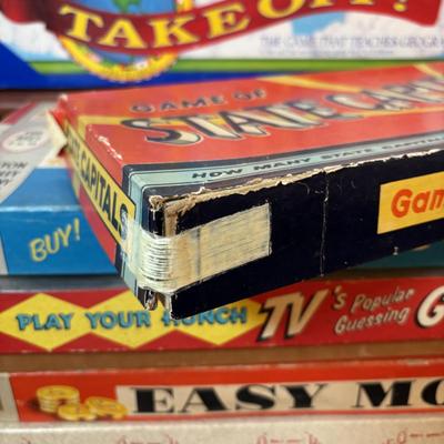LOT 123: Vintage Games: Rebound, Easy Money, Game of the States, Hi Q and others