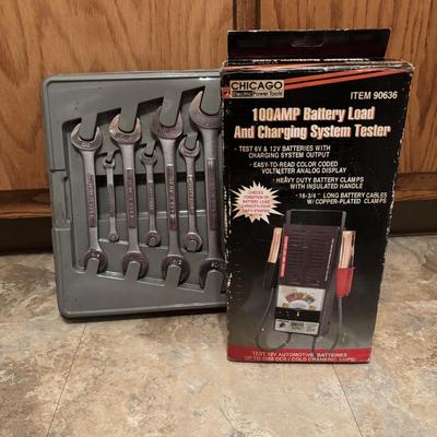 LOT 125: Tools: Craftsman Wrench Set, Battery Load & Charging Tester, Deep Impact Sockets, Electronic Ignition Tester