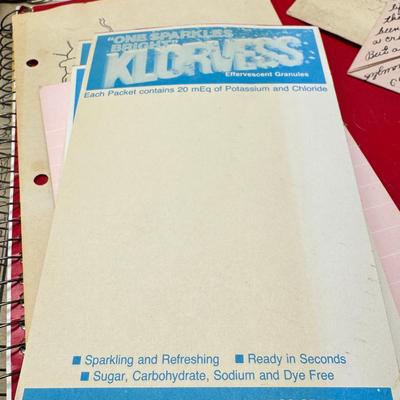 Sale Photo Thumbnail #448: Spiral and other bound notebooks. Africa Giraffe playing cards and score pads. fine paper, postcards autograph book from 1900. "may your memories shire as bright as Edison's light."