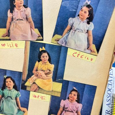 Sale Photo Thumbnail #454: Spiral and other bound notebooks. Africa Giraffe playing cards and score pads. fine paper, postcards autograph book from 1900. "may your memories shire as bright as Edison's light."