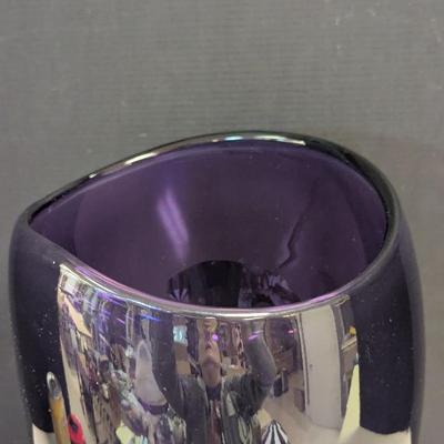 Hand Blown Purple Vase