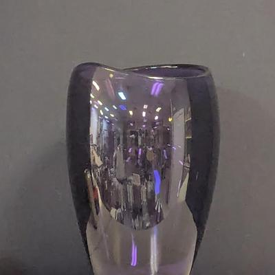 Hand Blown Purple Vase