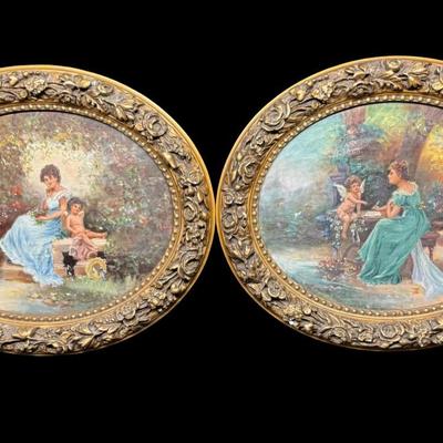 Attributed to Hans Zatzka Oil on Canvas