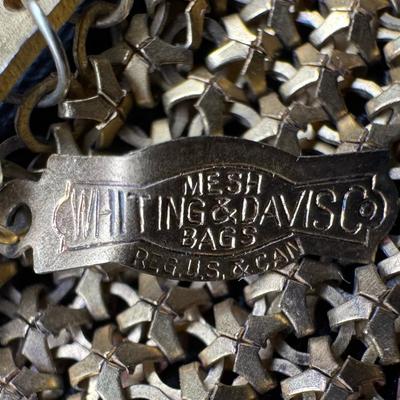 Purse Whiting & Davis Enameled Metal Mesh Antique