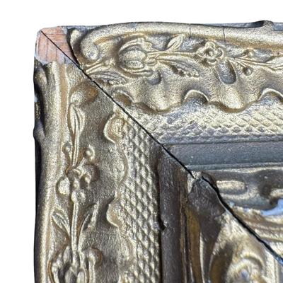 Sale Photo Thumbnail #113: This is a trio of G. Lancois oils on canvas. They are 19th century European pieces, depicting journey and romance. There is age related wear, including craquelure, some early repairs, and minimal paint loss. There is also some minimal gesso loss to the fr