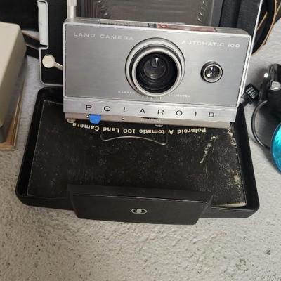 Sale Photo Thumbnail #187: Polaroid Automatic 100 Land Camera and a Polaroid 101 Land Camera in Cases