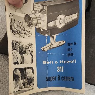 Sale Photo Thumbnail #212: Pair of old video cameras, Colt 84 and a gaf Anscomatic st/90 as well as a few old accessories